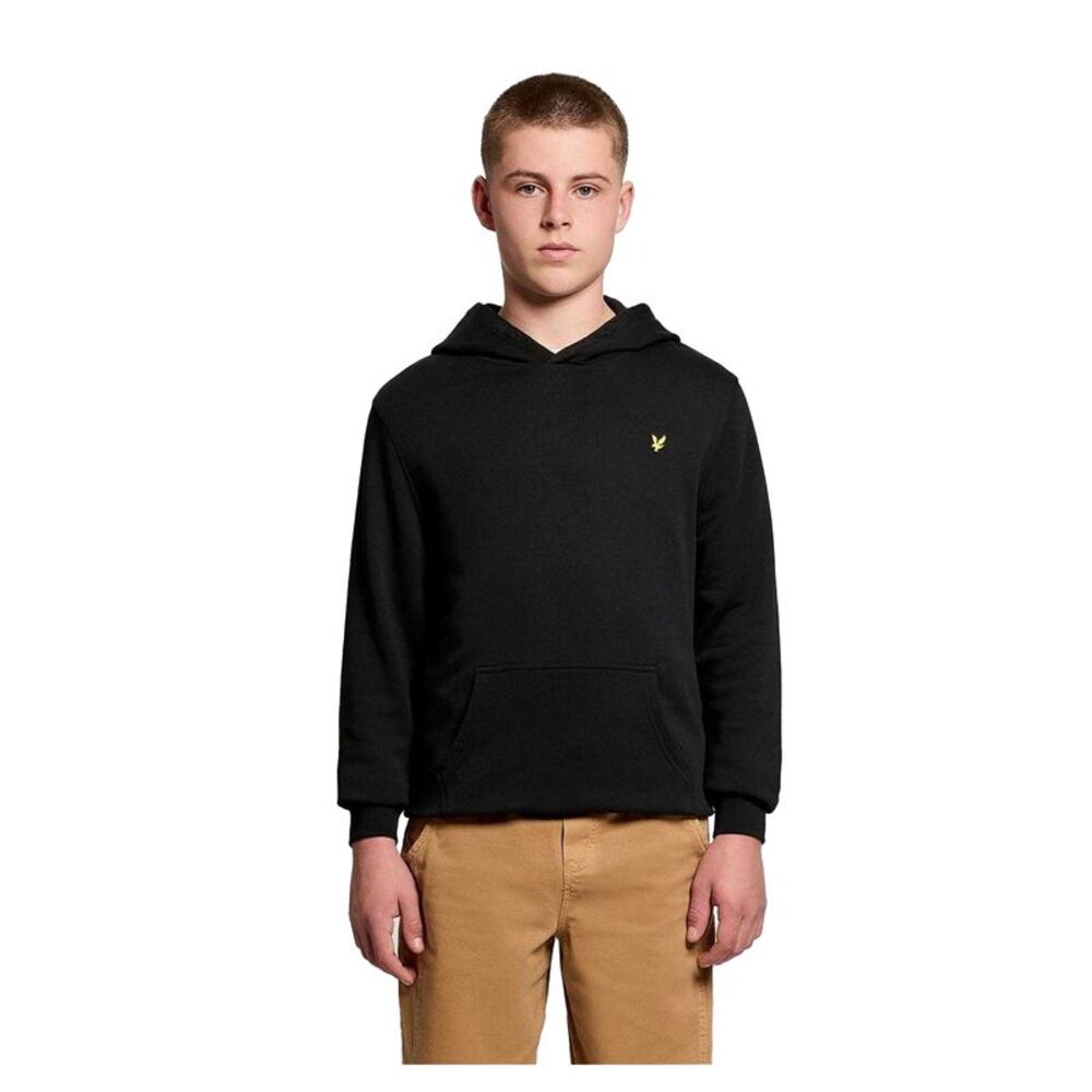 Lyle & Scott Childrens/Kids Cotton Overhead Hoodie / Black
